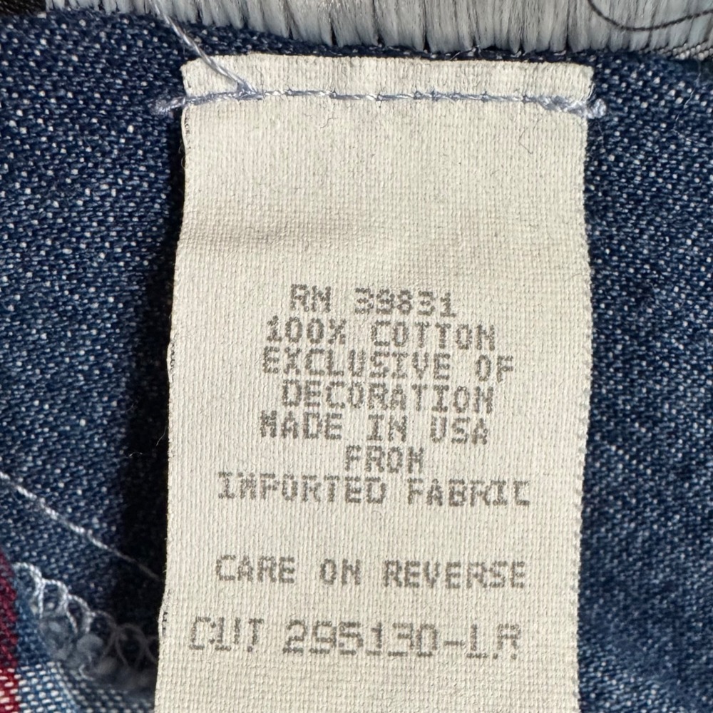 Vintage 90s Plaid Denim Midi Vest Dress Size S Jumper Cottage Teacher Ivy Preppy - Picture 8 of 15